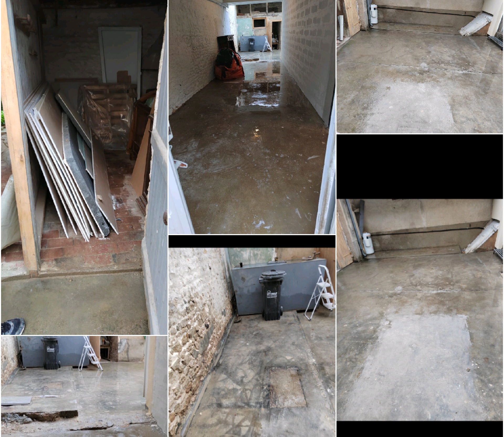 Nettoyage et débarras d'une cour intérieure à Puiseaux 